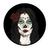 Catrina Round Stickers