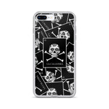 La Calavera Loteria B&W All-over iPhone Case