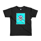 La Calavera Loteria Pop Teal kids 2-6 yrs t-shirt