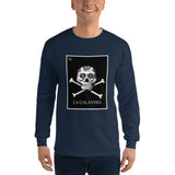 La Calavera Loteria B&W Mens Long Sleeve T-Shirt