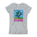 El Nopal Loteria Girl's T-Shirt
