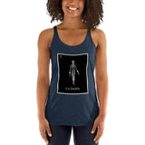 La Dama Loteria B&W Women's Racerback Tank