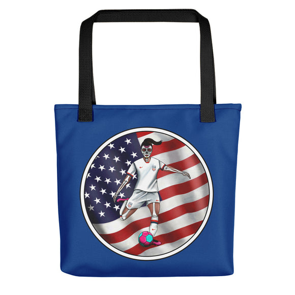 La Futbolista USA Women's Soccer Tote Bag by Pilar Grother 