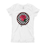 Rosa Dripping Checker Board Girl's T-Shirt