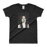 Catrina Dia de los Muertos (Day of the Dead) Women's black t-shirt by Pilar Grother