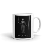 El Catrin Black and white pilar grother loteria mug