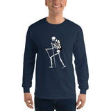 El Senderista (Hiker) Skeleton Men's Long Sleeve T-Shirt