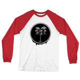 Palma Drip B&W Men's Long Sleeve Baseball T-Shirt