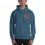 Rosa Drip Checker Board Small Logo Hoodie