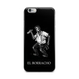 El Borracho Loteria B&W iPhone Case
