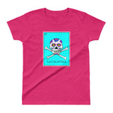 La Calavera Loteria Pop Teal Women's T-shirt