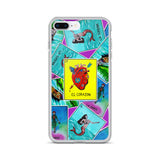 Las Damas Corazon Loteria All-Over iPhone Case
