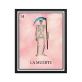 La Muerte Loteria Framed photo paper poster