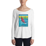 El Pescado Loteria Womens Long Sleeve Tee