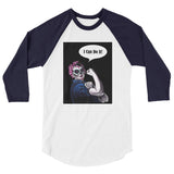 Rosie the Riveter Women's 3/4 sleeve baseball shirt