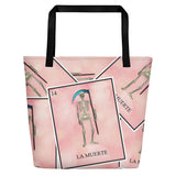 La Muerte Loteria All-Over Beach Bag