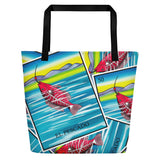 El Pescado Loteria All-Over Beach Bag