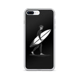 iphone case Black and White El Surfista (Surfer) Loteria Day of the Dead by Pilar Grother