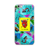 Las Damas Corazon Loteria All-Over iPhone Case