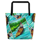 La Chalupa Loteria All-Over Beach Bag