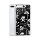 La Calavera Loteria B&W All-over iPhone Case