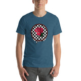 Rosa Dripping Checker Board Men's T-Shirt