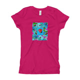 Las Damas Rosa Loteria All-Over Girl's T-Shirt