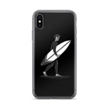 iphone case Black and White El Surfista (Surfer) Loteria Day of the Dead by Pilar Grother