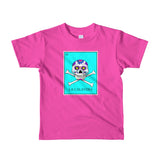La Calavera Loteria Pop Teal kids 2-6 yrs t-shirt
