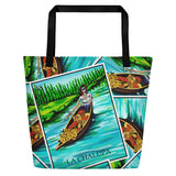 La Chalupa Loteria All-Over Beach Bag