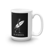 El Surfista B&W Mug