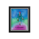 La Dama Loteria Framed photo paper poster
