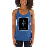 La Dama Loteria B&W Women's Racerback Tank
