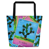 El Nopal Loteria All-Over Beach Bag