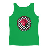 Rosa Dripping Checker Board Women's Tank