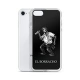 El Borracho Loteria B&W iPhone Case