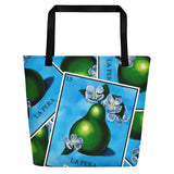La Pera Loteria All-Over Beach Bag