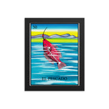 El Pescado Loteria Framed photo paper poster