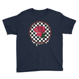 Rosa Dripping Checker Board Boy's T-Shirt