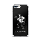 El Borracho Loteria B&W iPhone Case