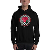 Rosa Dripping Checker Board Hoodie