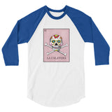 La Calavera Loteria Women's 3/4 sleeve baseball shirt