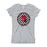 Rosa Dripping Checker Board Girl's T-Shirt