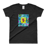 Las Damas Corazon Loteria All-Over Womens  T-shirt