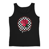 Rosa Dripping Checker Board Women's Tank