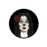 Catrina Round Stickers