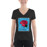 La Rosa Loteria Women's V-neck Tee