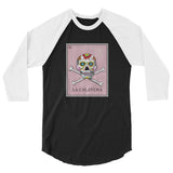 La Calavera Loteria Women's 3/4 sleeve baseball shirt