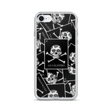 La Calavera Loteria B&W All-over iPhone Case