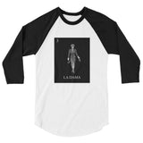 La Dama Loteria B&W Women's 3/4 sleeve raglan shirt